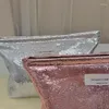 Evening Bags Bling Pink Clutch Bag Makeup Large Capacity Wash Simple Design Women