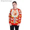 Women's Sweaters Autumn Winter Clothing Novelty Ugly Christmas Sweater For Gift Santa Elf Funny Christmas Jumper Pullover Womens Mens s anL231010