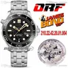 ORF Diver 300m 007 A8800 Automatisk herrklocka 42mm svart texturerad urtavla Superversion Rostfritt stålarmband 210 22 42 20 01 004 298I