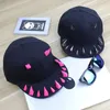 Ball Caps Hurtowa nowość rogu czapki mężczyzn punkowe czapki baseballowe kobiety punkowe rogi czapkę hip hot hats boy girl 2 kolory 231009