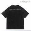 T-shirt da uomo 2023 Distressed Oversize Tshirt Streetwear Hip Hop Vintage Scheletro Teschio Stampa Punk Gotico T-shirt Harajuku Casual T-shirt allentata