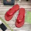 Slippers Chevron thong slides Flip Flops Resin Signature platform sandals Shoes ladies Beach Slide women Flat Slipper Summer Outdoor Rubber sandal 05