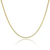 Pendant Necklaces 1 2mm 24K Pure Gold Color Chains Necklace Snake Chain For Men Women Luxury Wedding Jewelry High Quality1277P