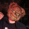 Kostümzubehör Blutige Plüsch-Hasenmaske Halloween-Geist-Festival-Maske Realistische blutige Bären-Kopfbedeckung Performance-Requisite Halloween-Horror-MaskeL231010