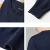 Męskie swetry 5xl mężczyzn Slim Sweater Pullovers Męskie swetry Solid bawełniany dzianinowy sweter chłopak z dzianiny wiosna Zimowa granatowa zielona zielona 231010