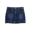 Faldas Sivatu azul Denim mujer moda 2023 cintura alta Mini falda mujeres ropa de calle corta mujer otoño Casual Jean