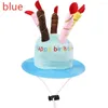 Dog Apparel Cosplay Headwear Accessory Birthday Cake Party Costume Beanies Hat Headdress Pet Cap Cat