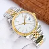 Роскошные часы Rolaxs Clean Factory Datejust V11 Мужские часы супер качества Золотой корпус смешанного цвета с черным циферблатом 126331 Водонепроницаемый 904L с коробочной бумагой