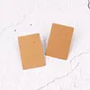 Jewelry Pouches 50pcs/lot Kraft Paper Earring Cards Hang Tags 6x9cm Ear Stud Necklace Packaging Display