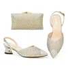 Dress Shoes Doershow Lastest Italian Design Fashion Style Ladies Shoe With Matching Bag Set 2023 Nigerian And HRT1-5