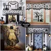 Andra evenemangsfestleveranser Halloween Black Spider Web Lace TABLEDCLOTH BAT SPIDER ODEPACE Curtain Tyg Halloween Party Decoration Home Horror Props 2023 Q231010