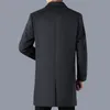 Misturas de lã masculina 2023 chegada jaqueta de inverno moda masculina casaco de lã casual trench coat masculino vestido jaqueta tamanho completo m4xl dy117 231009