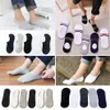 3Pair Lot Fashion Men Boat Socks Autumn Non-slip Invisible Cotton Boat Socks Casual Comfortable Male Low Cut Ankle Slipper219p