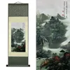 Paintings Chinese Style Ink Silk Scroll Painting Silk Reel Rolling Wall Hanging Art for Wall Picture Decoration 39 in x 12 in 231009