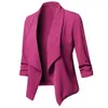 Costumes pour femmes Femmes Blazers Manteau ouvert avant Cardigan Vêtements de créateurs Bureau Dames Veste Costume Vêtements d'extérieur Veste Femme Automne