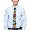 Bow Ties Colorful Tiger Print Tie Metallic Animal Päls Stripes Business Neck Elegant för vuxen grafisk krage slips