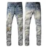 broek jeans ontwerper paarse merk jeans voor mannen dames broek paarse jeans zomergat hoogwaardige kwaliteit borduurwerk paarse Jean denim broek heren paarse jeans ksubi