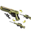 Splatte Gun Airsoft Submachine Gun Accessory Tactical Shooter Gun Model Kit Launcher Deformable Military Block Fake Gun Glocks Pistol Gun For Adult Christmas Gifts