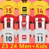 2023 2024 Sheffield Ev Futbol Forması Promosyon Kiti Sander Berge United John Egan Rhian Brewster Anel Ahmedhodzik Oliver kaleci kiti Kids Futbol Forması