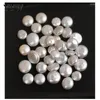 Beads Natural Freshwater Pearl Loose Baroque Non-Porous Round For Diy Necklace Bracelet Jewelry Accessories