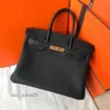 H Hbirkins Grain Grain Highend Womens Le cuir portable sac Portable Top 2024 Sacs de lychee High Togo Quality Cow Hide Wome N1T9