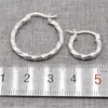 Серьги-кольца, 2 пары, стерлинговое серебро 925 пробы, серьги-кольца в стиле европроволоки для ювелирных изделий, 15 мм, 25 мм