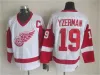 Retro Detroit Retrocesso Red Wings Hóquei 24 Chris Chelios Jersey 75º Ano 19 Steve Yzerman 16 Vladimir Konstantinov 17 Brett Hull Vintage''