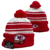 Kansas City Beanies KC Bobble Hats Casquettes de baseball 2023-24 Chapeau de seau de créateur de mode Chunky Knit Faux Pom Beanie Noël Sport Bonnet en tricot A1