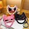 Shoulder Bags Design Sewing Thread Messenger Bag Female Fashion Contrast Color Braided Twist Strap Armpit