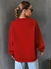 Женские толстовки с капюшоном California West Print Женские пуловеры с длинными рукавами с одним вырезом Корейская трендовая женская толстовка с капюшоном Спортивная и богатая одежда 231010