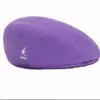 Kangaroo Beret Summer Summer Thin Kangol Artist Hat الإناث الخريف/الشتاء الياباني الشباك الصوف الأحمر الصوف الجديد