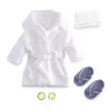 Towels Robes born Bathrobe Outfits with Bath Towel Cucumber Slices Baby Pography Props Outfit Robe Baby Posing Costume Gifts 231006