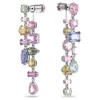 Orecchini Swarovski Designer Jewels Qualità originale Che scorre leggero e colorato Orecchini asimmetrici per donne Elementi Orecchini di caramelle colorate di cristallo