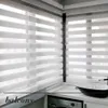 Sheer Curtains DIHIN HOME Custom Made Zebra Blinds for Windows Roller Light Filterer Blackout Window Shades Cut To Sizes 231010
