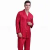 Men's Sleepwear Mens Silk Satin Pajamas Set Pajama Pyjamas Set Sleepwear Set Loungewear S M L XL 2XL 3XL 4XL Plus Striped Black 231011