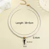 Pendant Necklaces Star Funny Black Facing Heaven Pepper Imitation Pearl Necklace For Women Collar Stainless Steel Clasp Gold Color Free