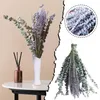 Decorative Flowers Zinnia Artificial 12 Pcs Dried Preserved Stems & Lavender Bundles For Shower 18In Loose Decorations