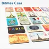 Imãs de geladeira Bitimes Decoração de Casa 24 PCS Paris Tower Sights Set Frigorífico Adesivos Magnéticos França Lembrança de Viagem 231010