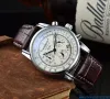 Zeppelin Watches Mens Top Brand Luxury Casual Leather Quartz Men's Watch Business Clock Male Sport Waterproof Date Chronograph Mens Designer Watch Orologio Uomo