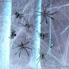 Inne świąteczne materiały imprezowe 50/100pcs Symulacja Black Spider Trudna zabawka Haunted House Spider Web Party Dekoracje dzieci Halloween Decor Pająki R231011