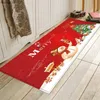 クリスマス装飾クリスマスラグアウトドアドアマットキッチンリビングルームバスルーム床マットの入り口廊下ノンスリップカーペットホームデコレーション