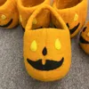 Totes Cartoon Halloween New Ghost Festival Wool Felt Handbag Pumpkin Bun Funny Storage Bag