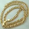 18k 18ct guldfylld unisex 45 cm lenght chain halsband n104324l