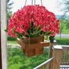 Fleurs décoratives 6 pièces/ensemble fausse orchidée Durable longue durée sans arrosage fournitures pour la maison artificielle fausse