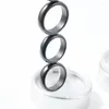 Кольца-кластеры шириной 6 мм, натуральный магнитный гематит, кольцо с камберным камнем, черный желчный камень, пара магнитов, защита от радиации, подарок