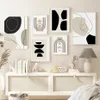 Gemälde Boho abstrakte geometrische Linie Schwarz Beige Wandkunst Poster Leinwand Malerei Druck Bild für Wohnzimmer Inneneinrichtung Heimdekoration 231011