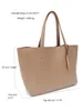 Shopping Bags SC Women Classic Tote Real Leather Large Capacity Shoulder For Laptop Daily Casual Style Handbags with Liner Purse 231010