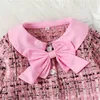 Primavera Autunno Bambini Neonate Set di abbigliamento Designer Ragazza bowknot Top Pantaloni Abito in 2 pezzi Abbigliamento per bambini di alta qualità Vestito per neonati