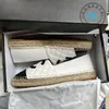 Frankrike varumärke fiskare skor klänning skor kvinna quiltade espadrilles skor stiching gummi lägenheter oxfords läder sneakers femme lyxdesigner loafers