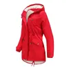 女性のトレンチコートペリタン女性ソリッドカラーフード付きパーカコート厚い綿ジャケットフリースライニング冬のジャケット2023ダウン